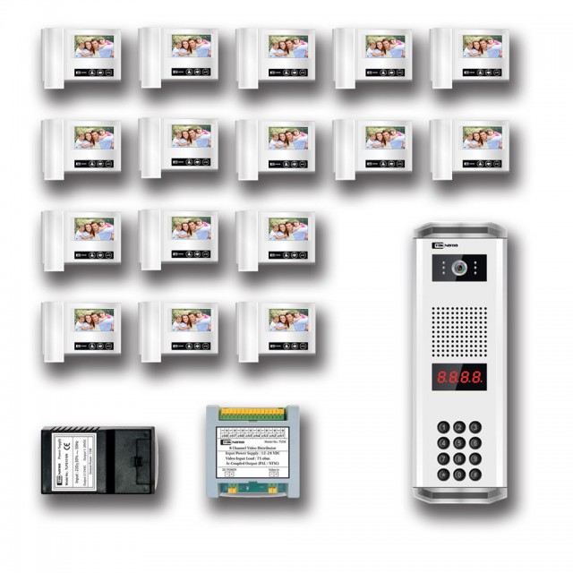 پک درب بازکن تصویری تک نما مدل D43-16V مجموعه 17 عددی