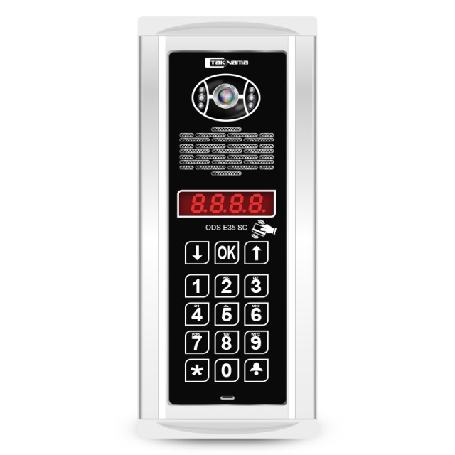 پنل تاچ آیفون تصویری تکنما کدینگ پسوردی کارتی مدل E35Sc