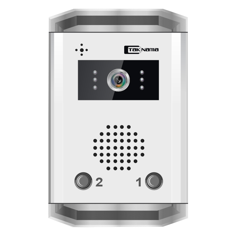 پک درب بازکن تصویری تک نما مدل C70M-2V مجموعه 3 عددی ( 2 واحدی 7اینچ با ارتباط داخلی با حافظه )