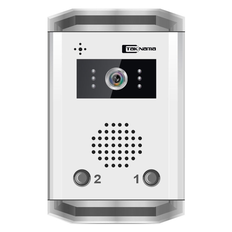 پک درب بازکن تصویری تک نما مدل C70-2V مجموعه 3 عددی ( 2 واحدی 7اینچ با ارتباط داخلی )