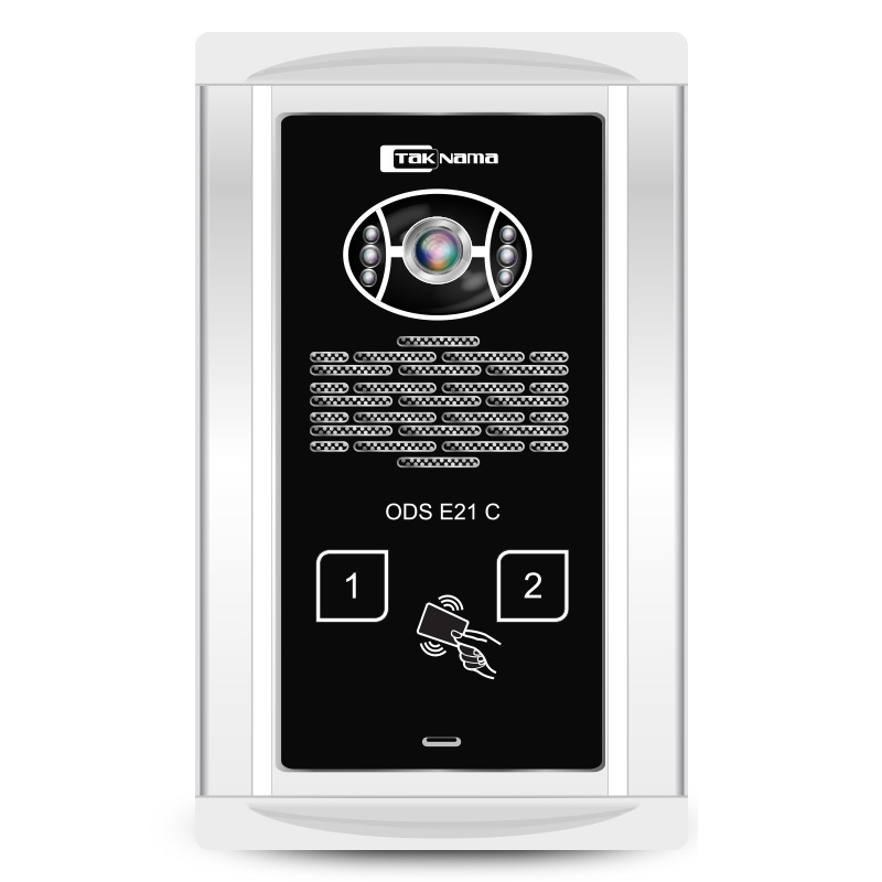 پک درب بازکن تصویری تک نما مدل C70-2V-C مجموعه 3 عددی ( 2 واحدی 7اینچ با ارتباط داخلی  و پنل تاچ کارتی)